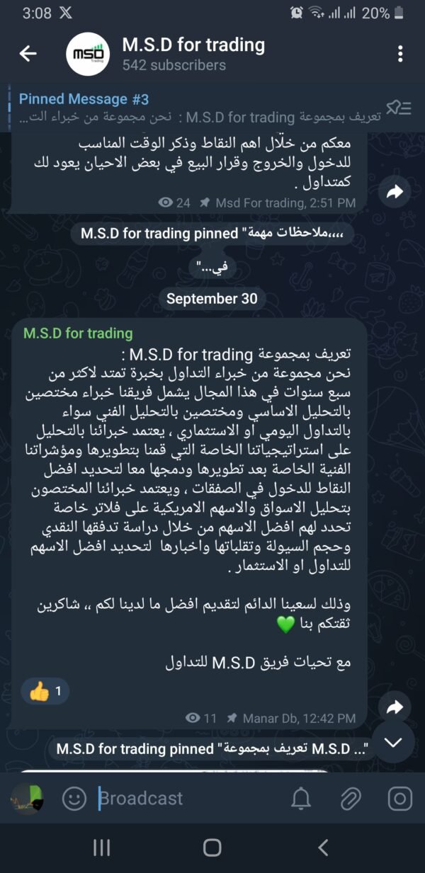 Telegram Channel M.S.D TRADING - Image 2